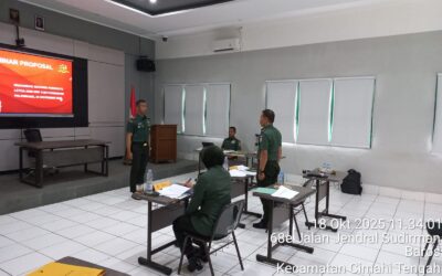 Seminar Proposal Tugas Akhir Perwira Remaja Akmil 2025 (3 Tahun) Korp Armed dan Kavaleri Prodi Manajemen Pertahanan